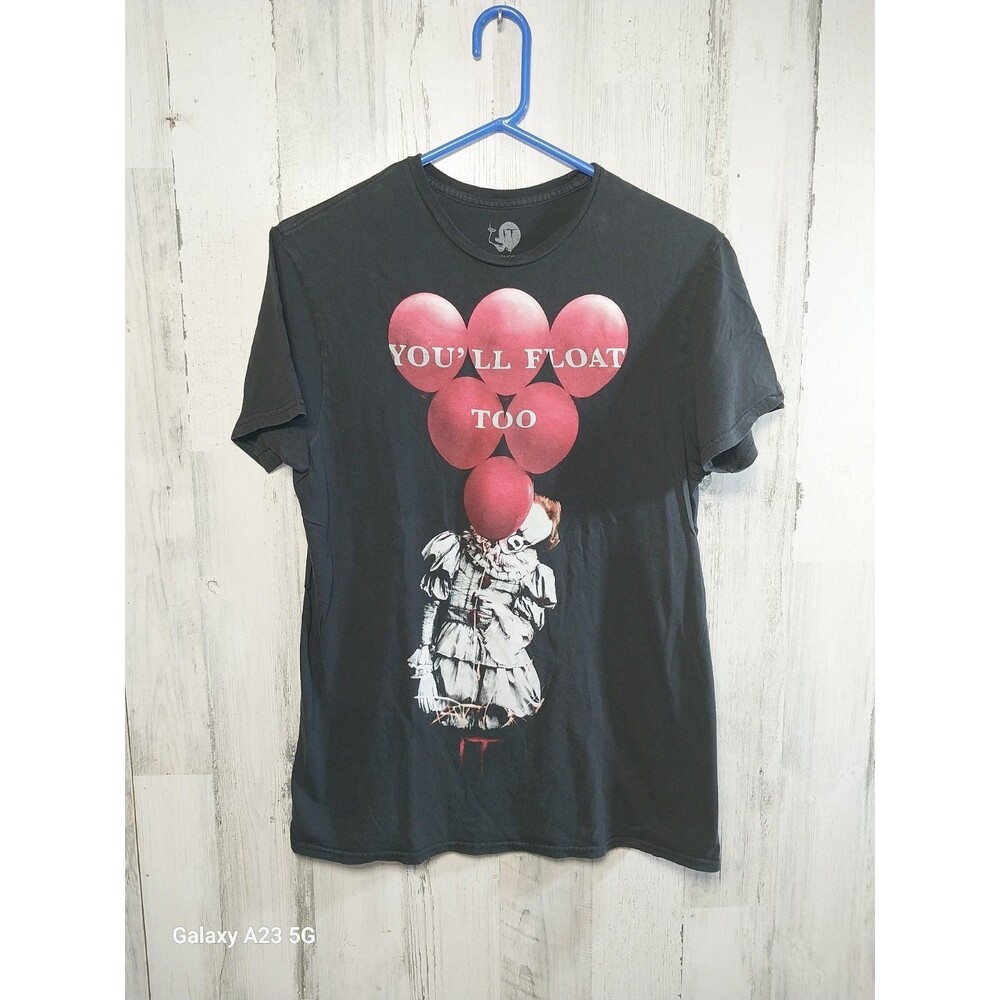 Pennywise IT You’ll Float Too Shirt Mens Size Medium Horror Stephen King Clown